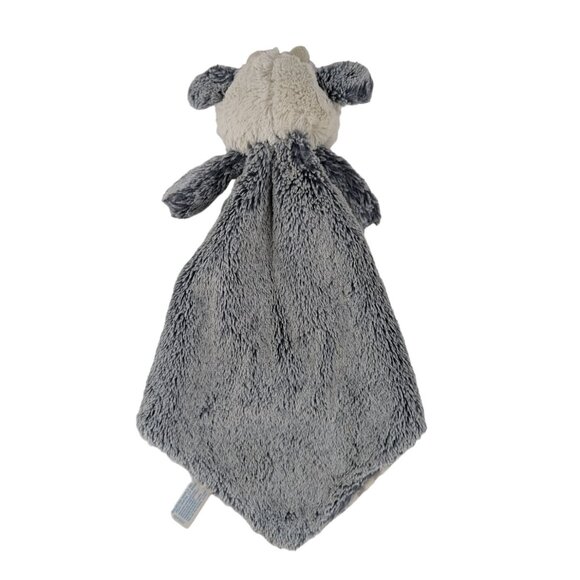 Ebba Gray White Cow Lovey 15" Striped Baby Security Blanket by Aurora 2022 - Picture 4 of 7